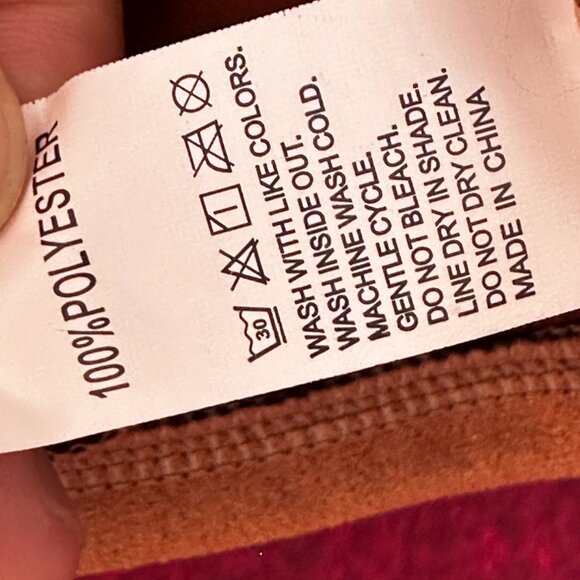 FAUX SUEDE WOMENS BROWN JACKET MOTO ZIPPER, 2 ZIPPER POCKETS SIZE  M - Picture 10 of 10